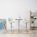 vidaXL, vidaXL Barhocker 2 Stk. Creme Kunstleder