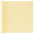 vidaXL, vidaXL Balkon-Sichtschutz Beige 90x500 cm HDPE