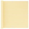 vidaXL, vidaXL Balkon-Sichtschutz Beige 90x600 cm HDPE