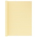 vidaXL, vidaXL Balkon-Sichtschutz Beige 120x500 cm HDPE