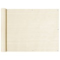 vidaXL, vidaXL Balkon Sichtschutz Creme 90x500 cm HDPE
