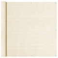 vidaXL, vidaXL Balkon Sichtschutz Creme 120x400 cm HDPE