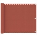 vidaXL, vidaXL Balkon-Sichtschutz Terracotta-Rot 75x400 cm HDPE