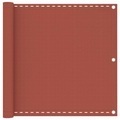 vidaXL, vidaXL Balkon-Sichtschutz Terracotta-Rot 90x500 cm HDPE