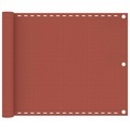 vidaXL, vidaXL Balkon-Sichtschutz Terracotta-Rot 75x600 cm HDPE