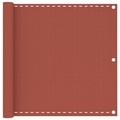 vidaXL, vidaXL Balkon-Sichtschutz Terracotta-Rot 90x400 cm HDPE