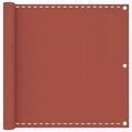 vidaXL, vidaXL Balkon-Sichtschutz Terracotta-Rot 90x600 cm HDPE