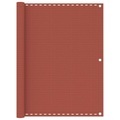 vidaXL, vidaXL Balkon-Sichtschutz Terracotta-Rot 120x600 cm HDPE