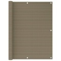 vidaXL, vidaXL Balkon-Sichtschutz Taupe 120x500 cm HDPE