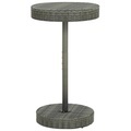 vidaXL, vidaXL Gartentisch Grau 60,5x106 cm Poly Rattan