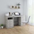 Diverse Hardware, Schreibtisch Betongrau 140 x 50 x 76 cm Spanplatte