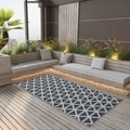 vidaXL, vidaXL Outdoor-Teppich Schwarz 190x290 cm PP
