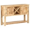 vidaXL, vidaXL Sideboard 120x30x76 cm Raues Mangoholz