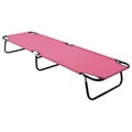 vidaXL, vidaXL Klappbare Sonnenliege Stahl Rosa