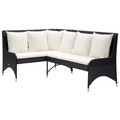 vidaXL, vidaXL Garten-Ecksofa 2-tlg. Poly Rattan Schwarz