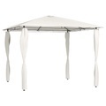 vidaXL, vidaXL Pavillon mit Seitenwand 3x3x2,6 m Creme 160 g/m²