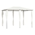 vidaXL, vidaXL Pavillon mit Seitenwand 3x4x2,6 m Creme 160 g/m²