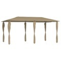 vidaXL, vidaXL Pavillon mit Seitenwand 3x6x2,6 m Taupe 160 g/m²