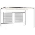 vidaXL, vidaXL Pavillon mit Ausziehbarem Dach 3x4x2,3 m Cremeweiß 180 g/m²