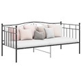 vidaXL, vidaXL Schlafsofa Bettgestell Schwarz Metall 90x200 cm