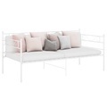 vidaXL, vidaXL Schlafsofa Bettgestell Weiß Metall 90x200 cm