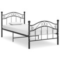 vidaXL, vidaXL Bett Schwarz Metall 90x200 cm