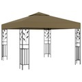 vidaXL, vidaXL Pavillon 3x3 m Taupe 180 g/m²