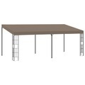 vidaXL, vidaXL Wand-Pavillon 6x3 m Taupe Stoff
