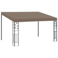 vidaXL, vidaXL Wand-Pavillon 4x3x2,5 m Taupe