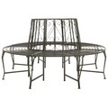 vidaXL, vidaXL Garten-Baumbank 160 cm Stahl