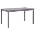 vidaXL, vidaXL Gartentisch Grau 140x80x74 cm Massivholz Akazie