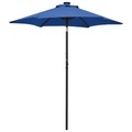 vidaXL, vidaXL Sonnenschirm mit LED-Leuchten Azurblau 200x211cm Aluminium