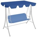 vidaXL, vidaXL Ersatzdach für Hollywoodschaukel Blau 188/168x110/145 cm