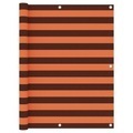 vidaXL, vidaXL Balkon-Sichtschutz Orange und Braun 120x600 cm Oxford-Gewebe