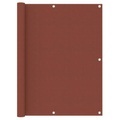 vidaXL, vidaXL Balkon-Sichtschutz Terracotta-Rot 120x500 cm Oxford-Gewebe