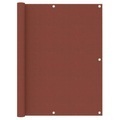 vidaXL, vidaXL Balkon-Sichtschutz Terracotta-Rot 120x400 cm Oxford-Gewebe