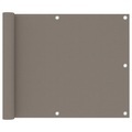 vidaXL, vidaXL Balkon-Sichtschutz Taupe 75x500 cm Oxford-Gewebe