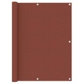 vidaXL, vidaXL Balkon-Sichtschutz Terracotta-Rot 120x600 cm Oxford-Gewebe
