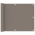 vidaXL, vidaXL Balkon-Sichtschutz Taupe 75x300 cm Oxford-Gewebe