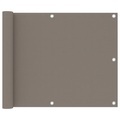 vidaXL, vidaXL Balkon-Sichtschutz Taupe 75x400 cm Oxford-Gewebe