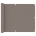 vidaXL, vidaXL Balkon-Sichtschutz Taupe 75x600 cm Oxford-Gewebe