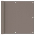 vidaXL, vidaXL Balkon-Sichtschutz Taupe 90x300 cm Oxford-Gewebe