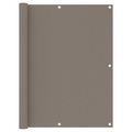 vidaXL, vidaXL Balkon-Sichtschutz Taupe 120x300 cm Oxford-Gewebe