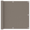 vidaXL, vidaXL Balkon-Sichtschutz Taupe 90x400 cm Oxford-Gewebe