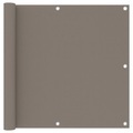 vidaXL, vidaXL Balkon-Sichtschutz Taupe 90x500 cm Oxford-Gewebe