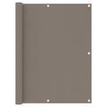 vidaXL, vidaXL Balkon-Sichtschutz Taupe 120x400 cm Oxford-Gewebe