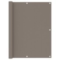 vidaXL, vidaXL Balkon-Sichtschutz Taupe 120x500 cm Oxford-Gewebe