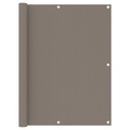 vidaXL, vidaXL Balkon-Sichtschutz Taupe 120x600 cm Oxford-Gewebe
