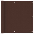 vidaXL, vidaXL Balkon-Sichtschutz Braun 90x300 cm Oxford-Gewebe