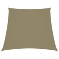 vidaXL, vidaXL Sonnensegel Oxford-Gewebe Trapezförmig 3/4x2 m Beige